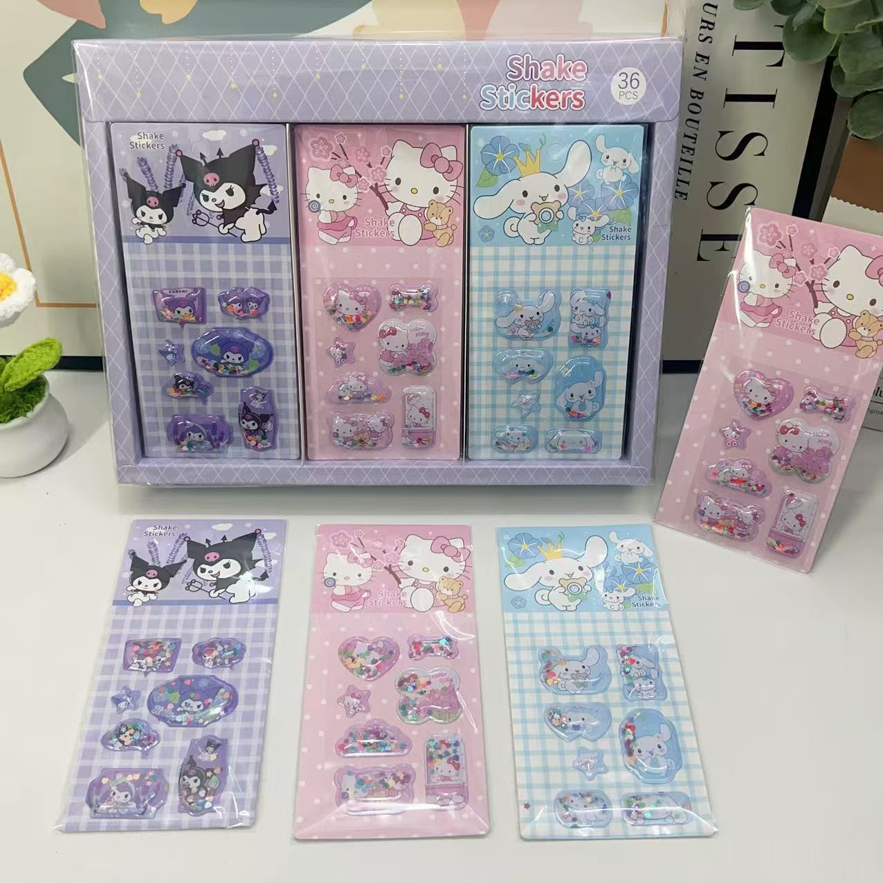 모델 B 산리오 파우더 셰이커 스티커