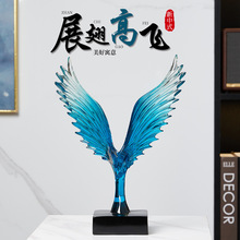 新中式大展宏图摆件家居软装饰品办公室电视酒柜玄关客厅摆设包邮