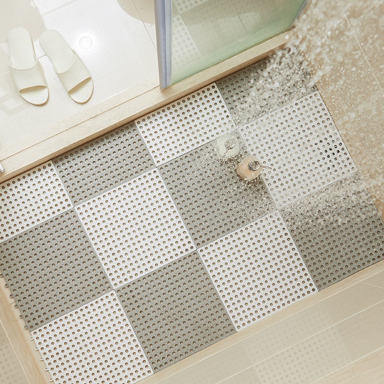 Baño antideslizante estera empalme corte ducha piso estera cubierta completa inodoro hogar impermeable piso estera