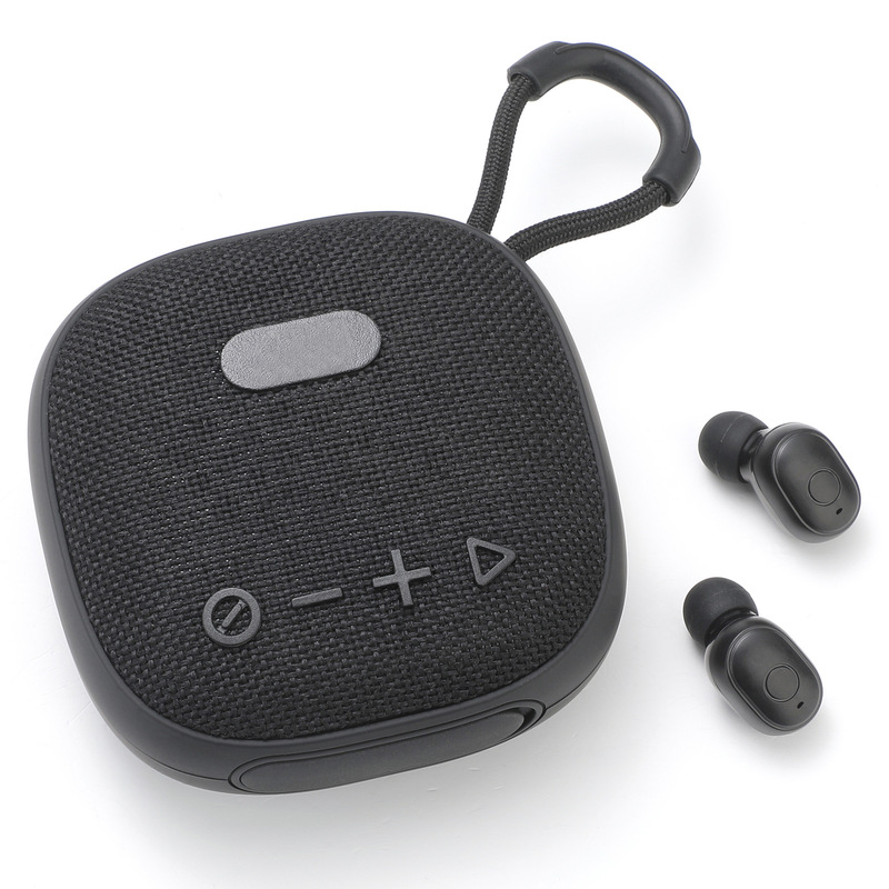 アウトドアスポーツ無線bluetoothヘッドフォンストラップ二合一音響イヤホン立体低音スピーカーbluetoothイヤホン|undefined
