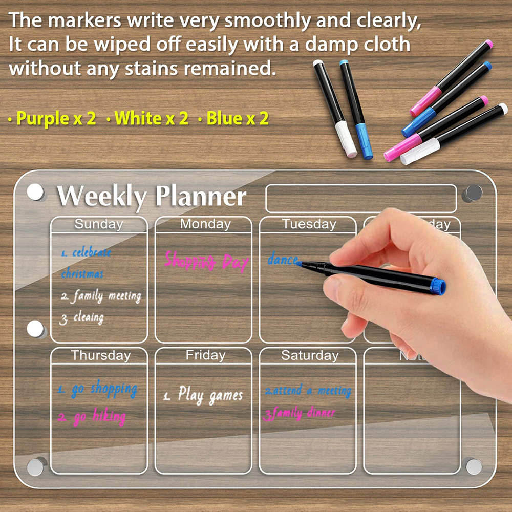 Reusable Calendar for Fridge