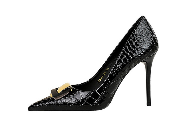 Damen High Heels Mit Schnallen In Schlangenlederoptik Elegant_voghion.com