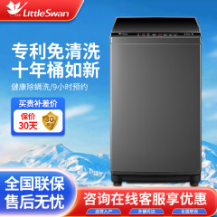Littleswan/小白鳥波輪洗濯機全自動家庭用6.5/8/10キロ小型賃貸用