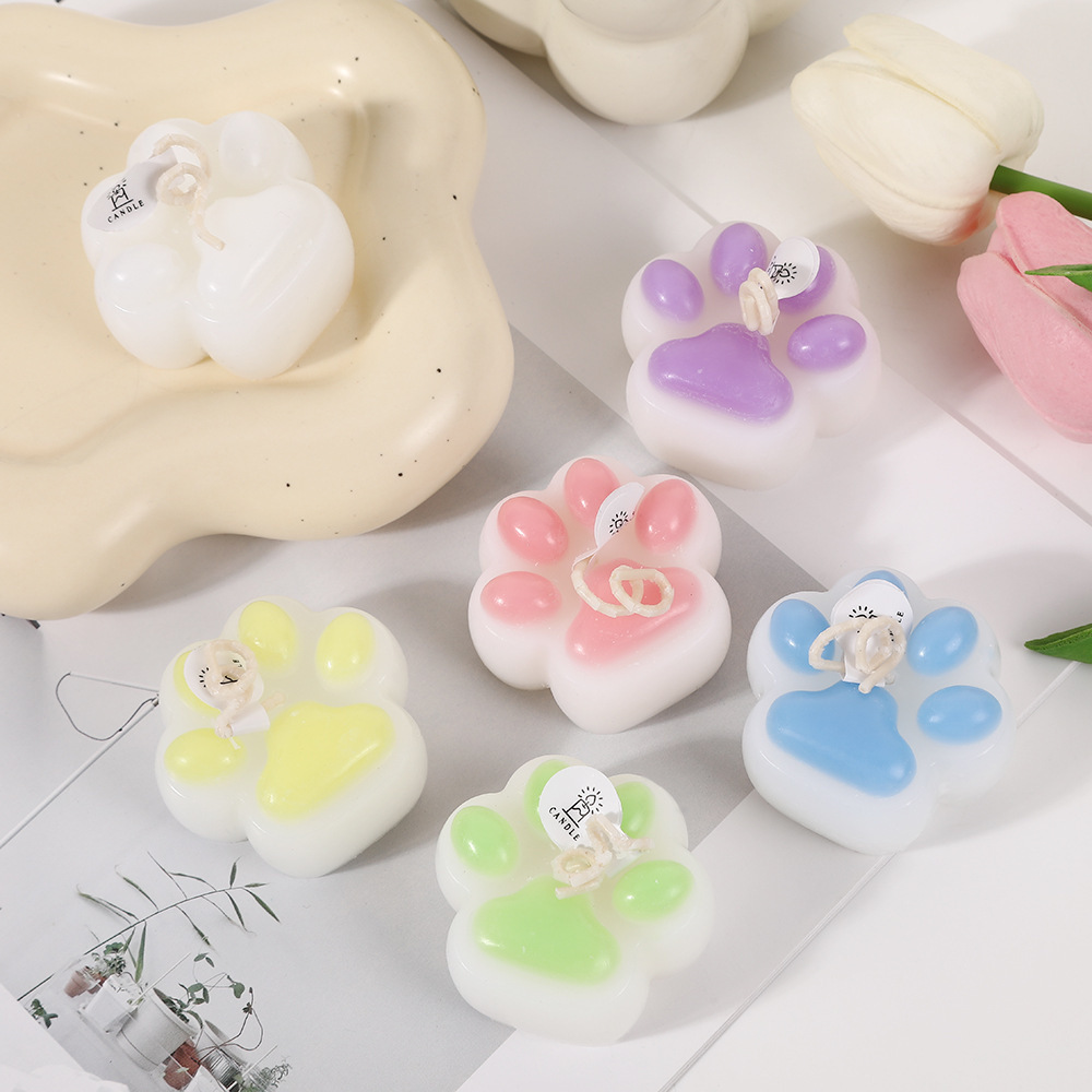 Creatieve huisparfum met kattenpootgeur, handgemaakt kerstcadeau in de vorm van een kaars, exclusief verkrijgbaar in de internationale markt._voghion.com