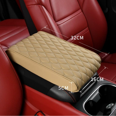 Armrest box pad, Box Pad, Memory Foam Storage - small-size-32165-ice-peas-beige