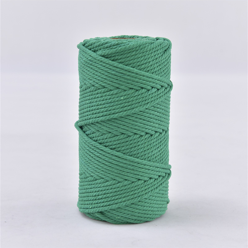3mm cuerda de algodón colorido diy hecho a mano 4mm cuerda de tapiz cuerda tejida 5mm regalo cuerda de algodón decorativa cuerda de sombrero al por mayor