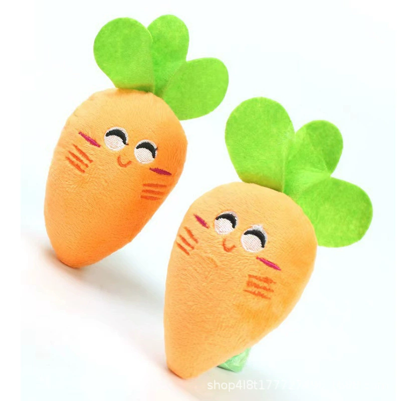 Фабрика прямых продаж плюшевые голосовые игрушки, содержащие BB-устройства для домашних животных собак, кошек, имитирующих морковные игрушки