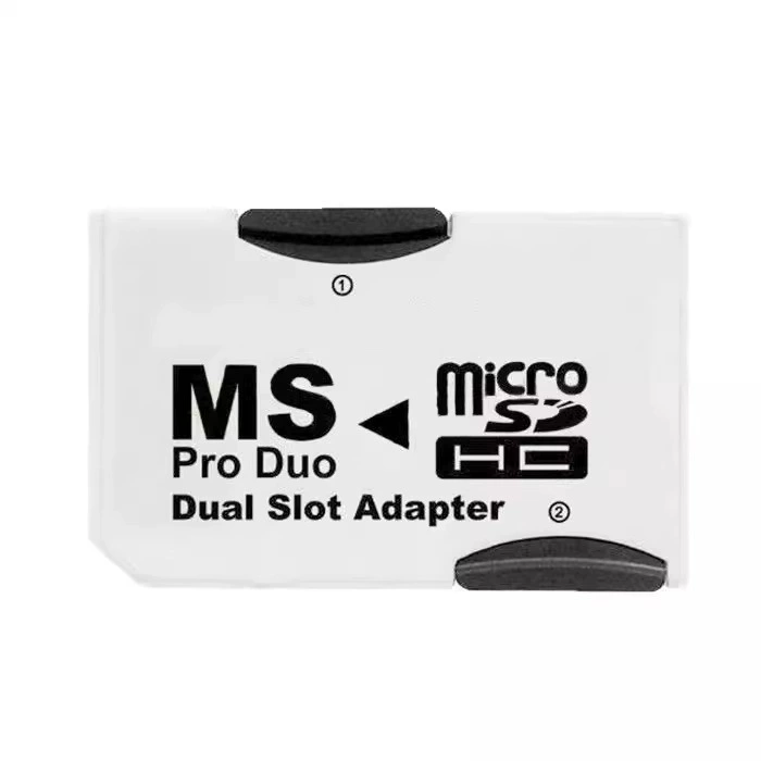 TF MicroSD к MS адаптер держатель карты двойной канал PSP жилет двойной держатель карты
