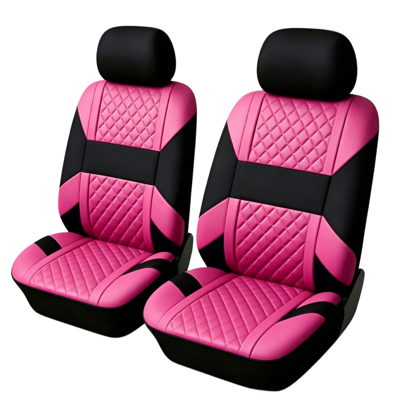 Manufacturer's universal car seat cover 3D horizontal stripe diamond pattern 9-piece set for five seats, suitable for cross-border e-commerce platforms like TEMU and Amazon