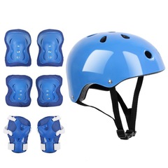New Plum Blossom Black Bubble Helmet Butterfly Protective Gear Seven-piece Balance Scooter Scooter Wheel Skates Skates Protective Gear Set