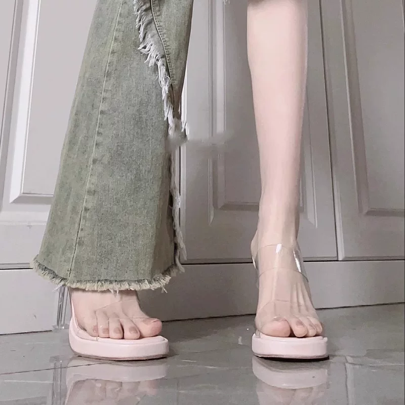 Summer footwear high heels, slippers, sandals