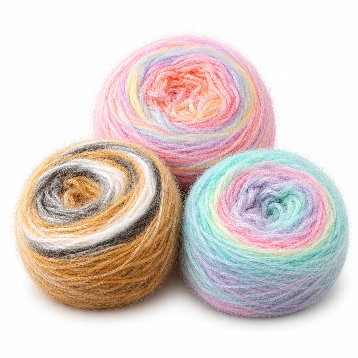 Hilo de Lana Arcoíris, Degradado, Multicolor, para Tejido a Mano image 6