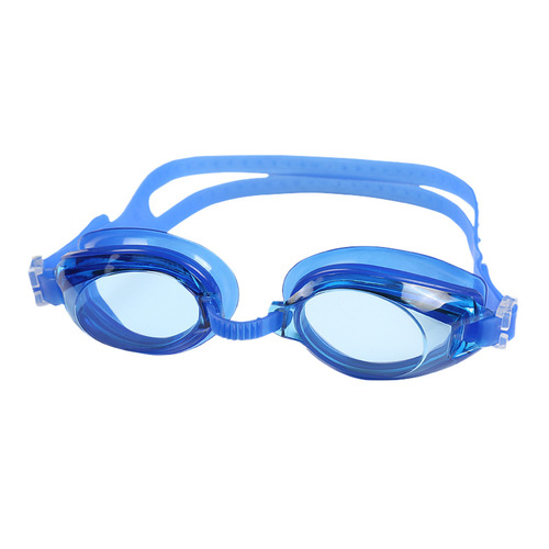 Large-frame adult swimming goggles for men and women, waterproof and anti-fog swimming goggles, HD mirror earplugs, nose clip swimming cap set