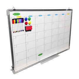 日期格子白板吸磁挂式双面易擦写学生自律计划安排记事板2