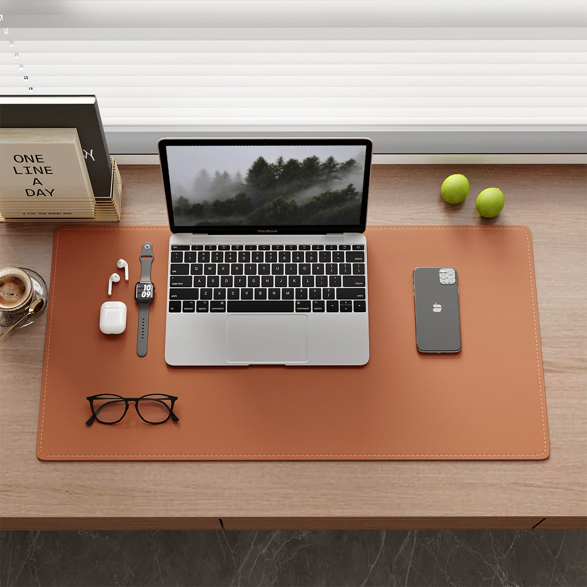 Waterproof Mouse Pad Oversized Desk Mat Leather from Yomiego