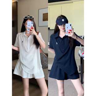 Nanjian Real Shot 2025 Plus Size Women's Summer New Fashion Suit Short-Sleeved Shirt Shorts Two-Piece Set
