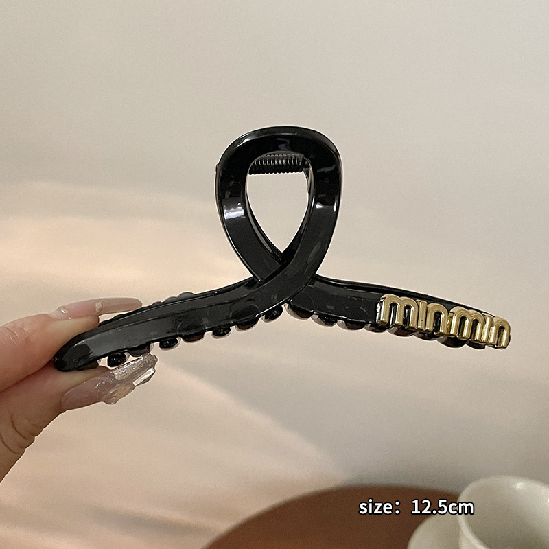 Clip de pelo de gran tamaño 13cm Cabeza trasera updo clip de tiburón Volumen de cabello femenino horquilla grande clip de pelo de alta calidad tocado