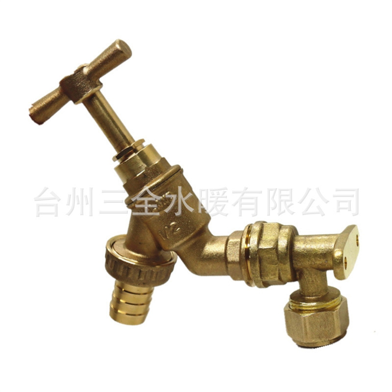 Yuhuan Factory Brass Slow Opening Faucet Bronze Faucet Lead-Free Copper Faucet Brass Faucet Garden Faucet