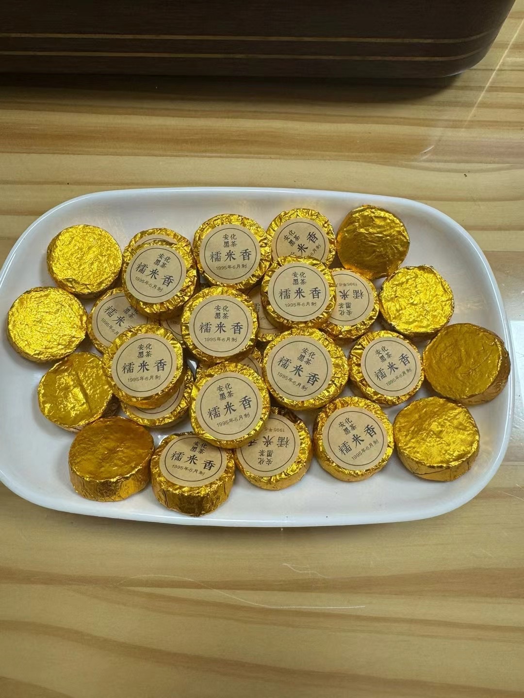 찹쌀 향이 나는 푸얼 라운드 큐브