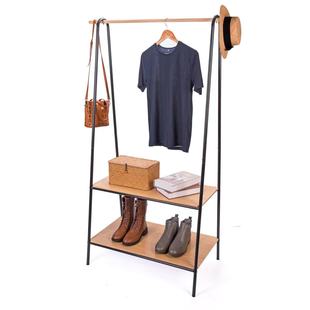 Customized Metal Coat Rack, Vertical Storage Rack, Customer-Made Entrance 2-Layer Clothes Rack, Shoe Rack