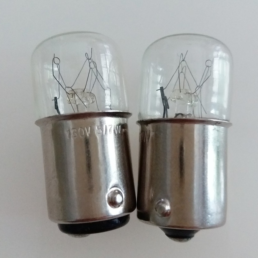 仪器报警机床信号指示灯110V120V130V5W7W10W B15S卡口灯泡