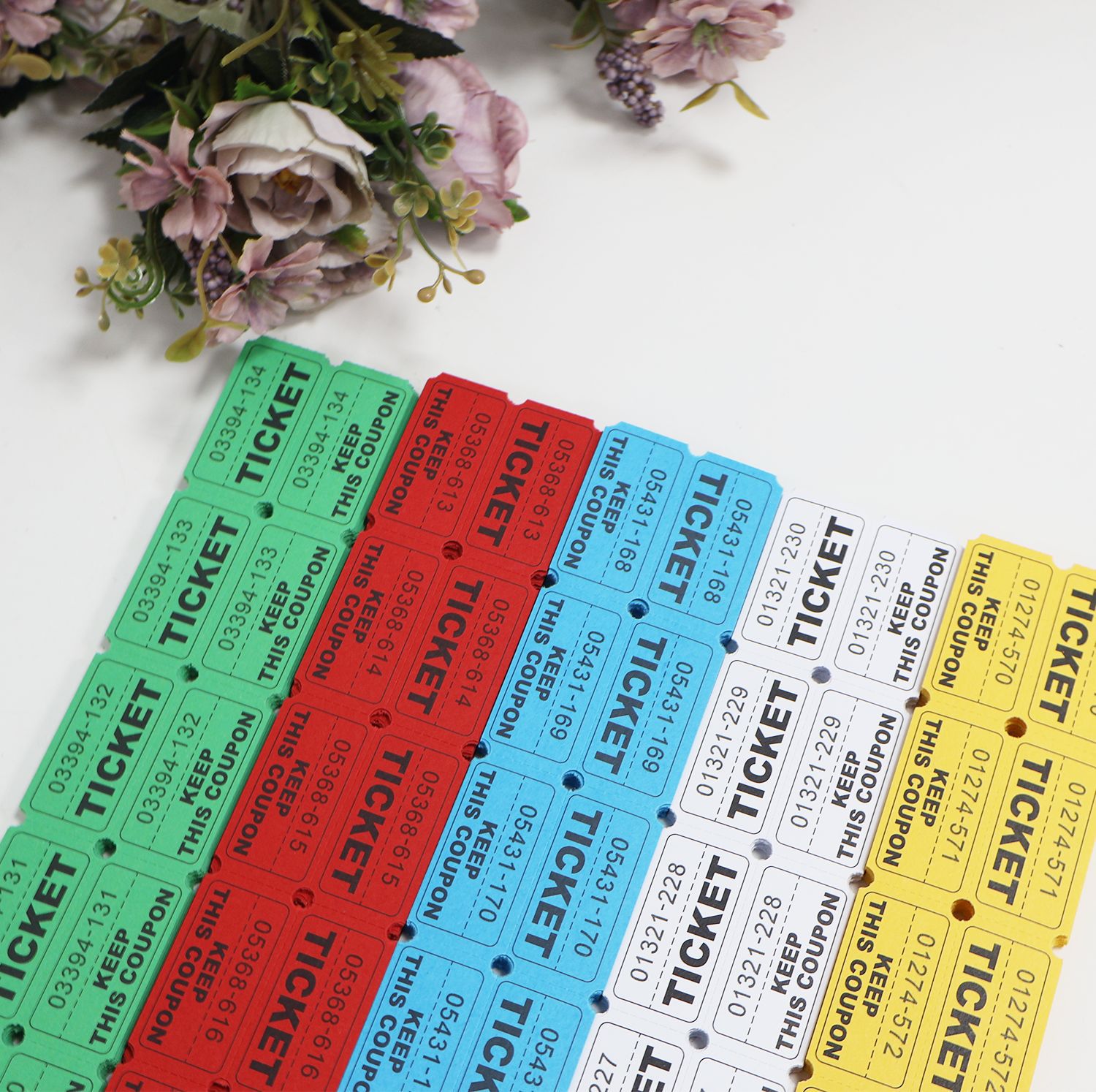 数码印刷入场券门票可书写Double Roll, Ticket fo游戏抽奖兑奖券