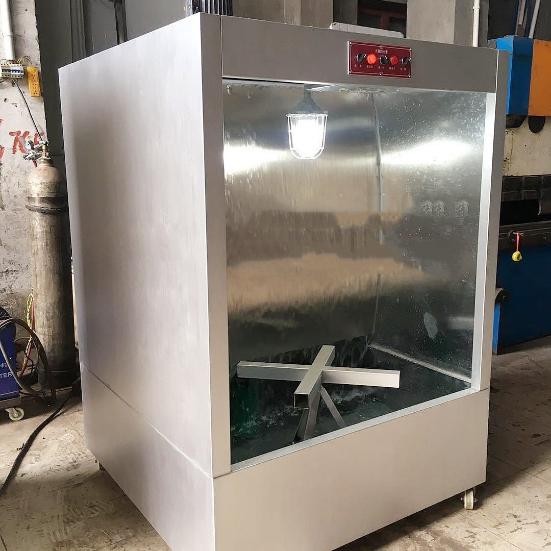 水帘喷光台水帘柜四川成都涂装除尘设备喷光打磨水帘台