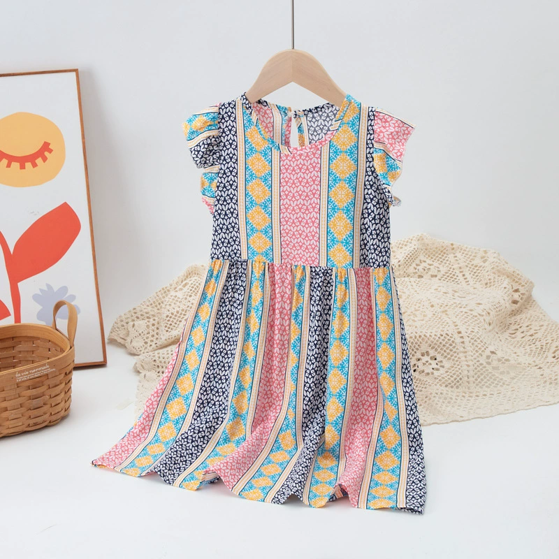 Summer summer clothing, vest, dress, girl's skirt, small princess costume sleevless, flowered