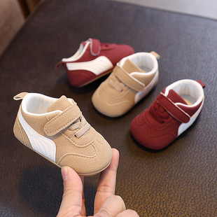 Spring and Autumn Baby Toddler Shoes Soft Sole Non-slip 0-1 Year Old Male and Female Baby 6-12 Months Baby Shoes 9