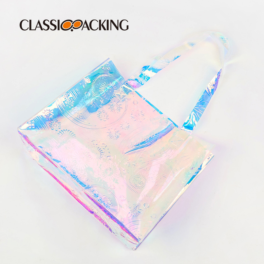 Fábrica al por mayor PVC láser bolso de hombro moda ins estilo de gran capacidad bolsa venderá bolsa de regalo