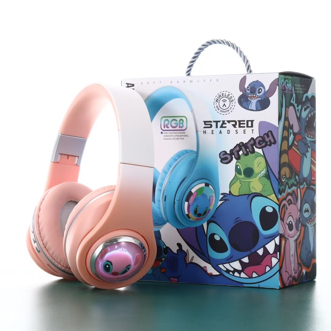 Cápsula espacial de comercio exterior Sticky Headset encantador auriculares Bluetooth de dibujos animados auriculares estéreo de música image 5