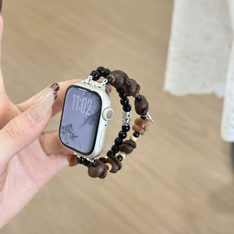 Suitable for Iwatch11 Watch Strap, Apple S11 Watch, Applewatch9 Coffee Bean S10/S9 New S8 Wristband