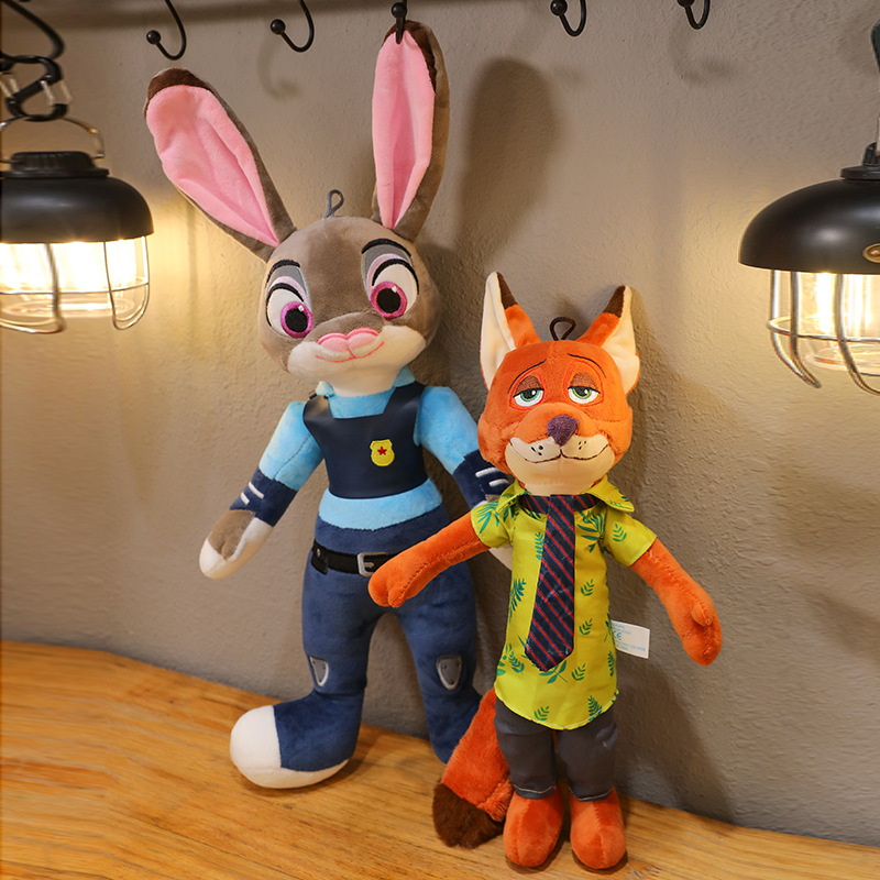 Cross-Border Zootopia Doll Rabbit Judy Fox Nick Plush Toy Cartoon Foreign Trade Doll Wholesale