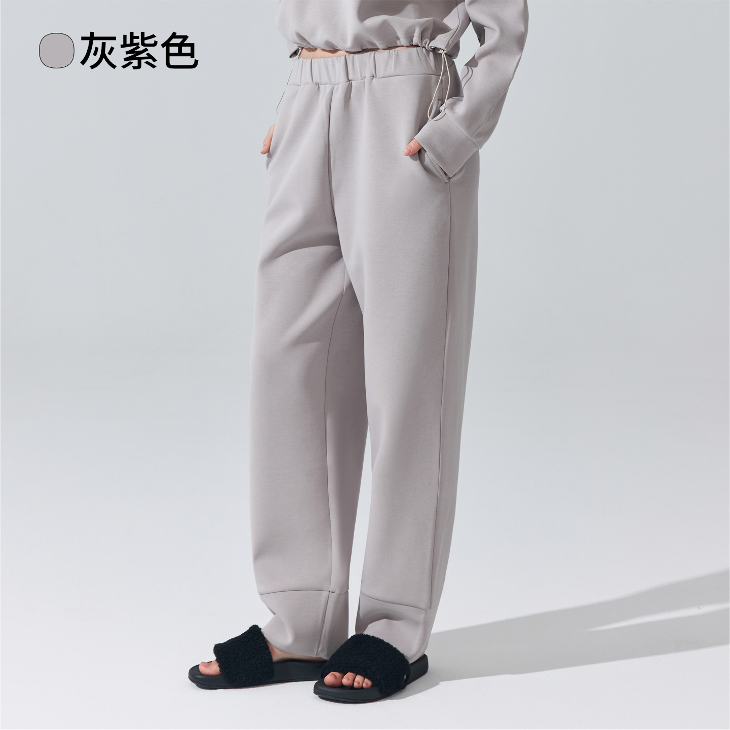 Europa y América transfronterizos pantalones casuales rectos sueltos pantalones deportivos de piernas anchas pantalones de fitness de otoño y invierno pantalones de yoga delgados para mujeres image 7