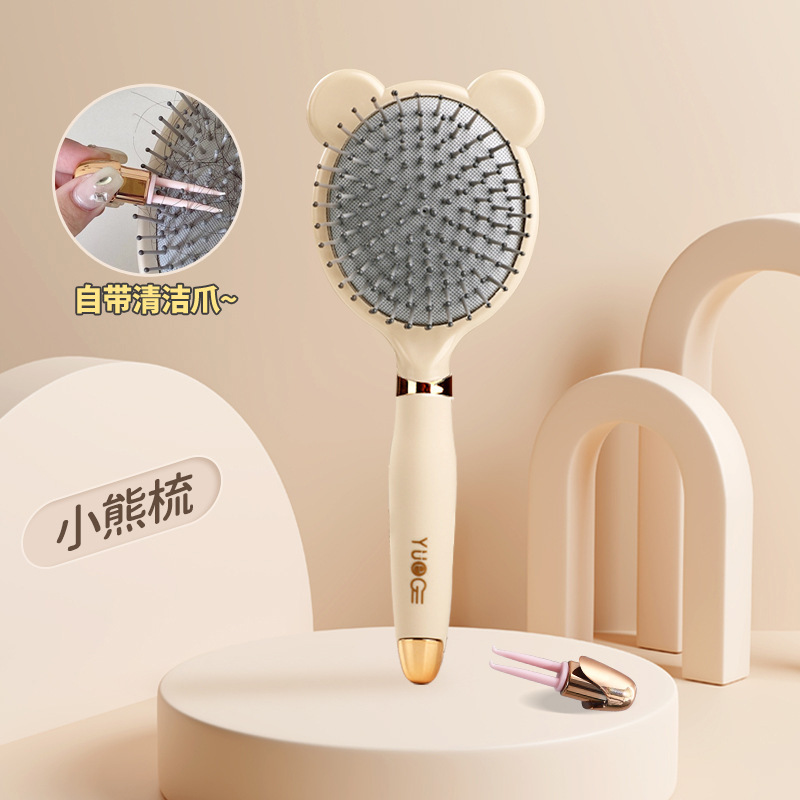 Pein de masaje de bolsa de aire para niños, pein de cabello flojo para mujeres, pein de cabello largo, pein de cabello recto casero, pein de meridiano para el cuero cabelludo