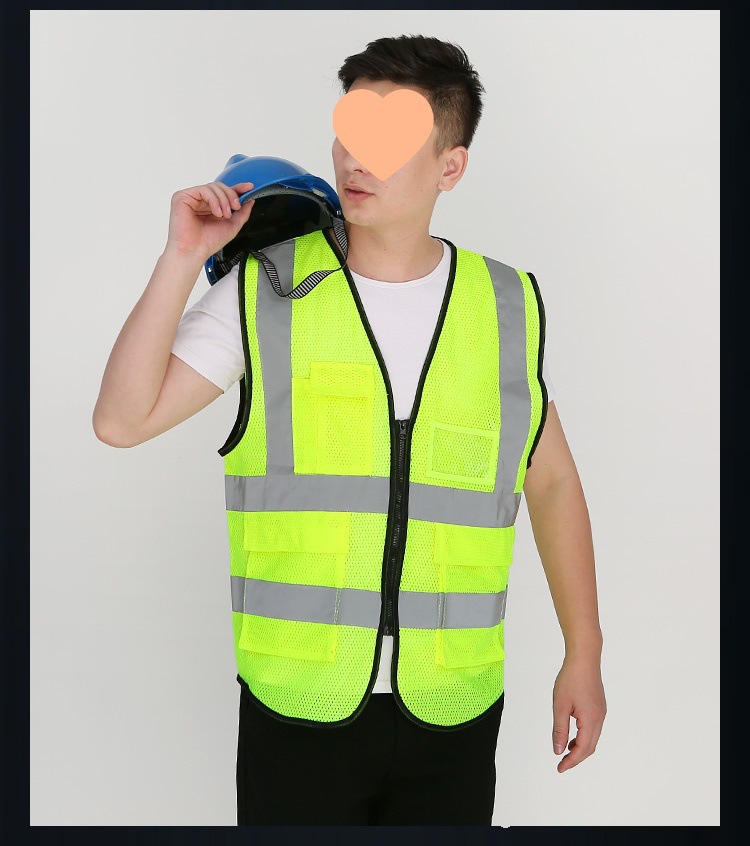 chaleco reflectante chaleco reflectante chaqueta chaqueta fluorescente de luz nocturna construcción ropa de seguridad sanitario trabajador de trabajo abrazadera