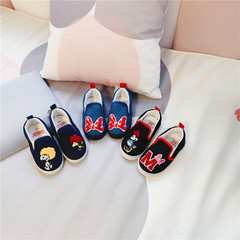 2022 Spring Export Island Country Children's Canvas Shoes for Boys and Girls Low Top Sneakers Baby Cartoon Soft Sole Shoes