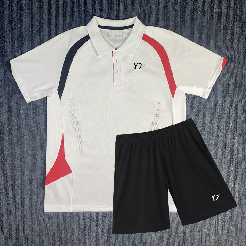 New Badminton Uniforms, Sports Polo Shirts, Men's and Women's Sports Training Group Uniforms, Tennis Uniforms, Short-Sleeved Competition Suits