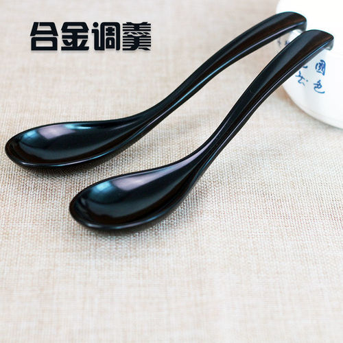 Eshanla Hotel Restaurant Household Alloy Soup Spoon Long Handle Small Soup Spoon Logo Making Soup Spoon Medicine Spoon
