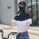 Full face hat brim long black