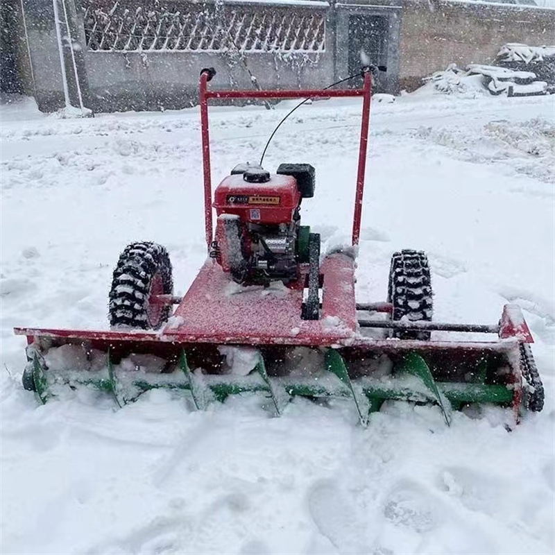 轻便手推螺旋蛟龙抛雪机厂区路面清雪除雪机大功率汽油机动扫雪机