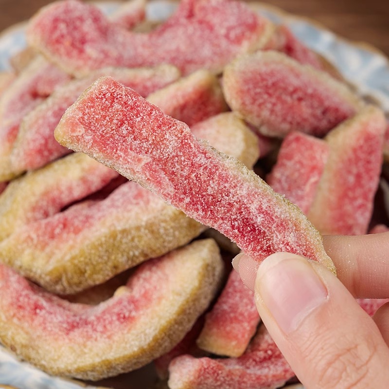 春江月红心芭乐干番石榴水果干去籽果脯蜜饯休闲食品茶点零食500g