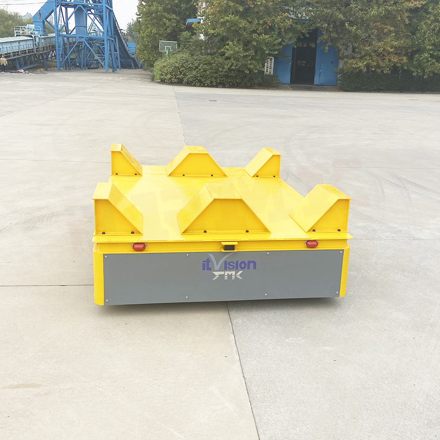 不锈钢台面无轨转运车 U型支架台面无轨平台车 10吨轨道平板车