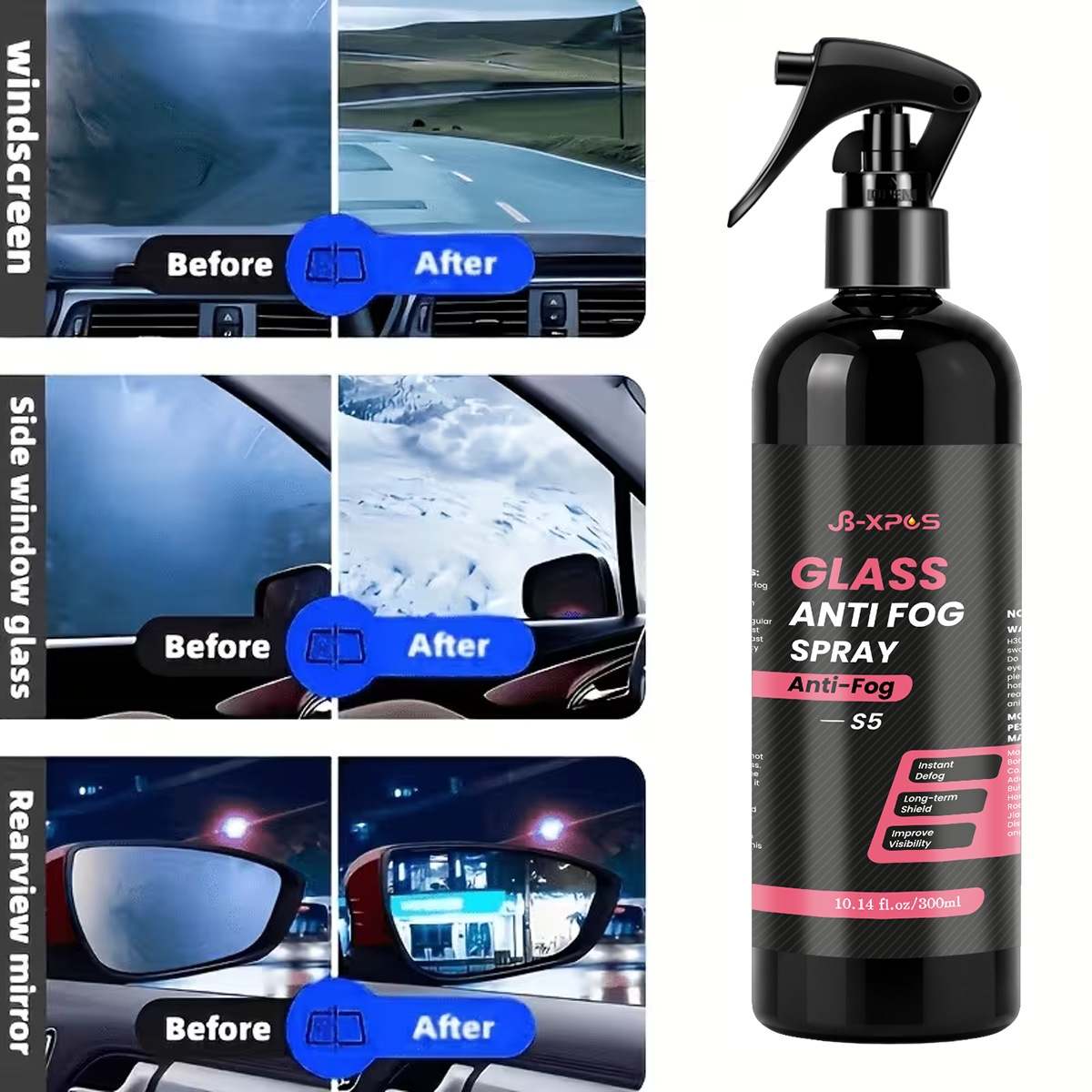 YT205 Automotive Glass Anti-Fog Rearview Mirror Window Glass Anti-Fog Anti-Rain Hydrophobic Coating Agent for Cross-Border Supply