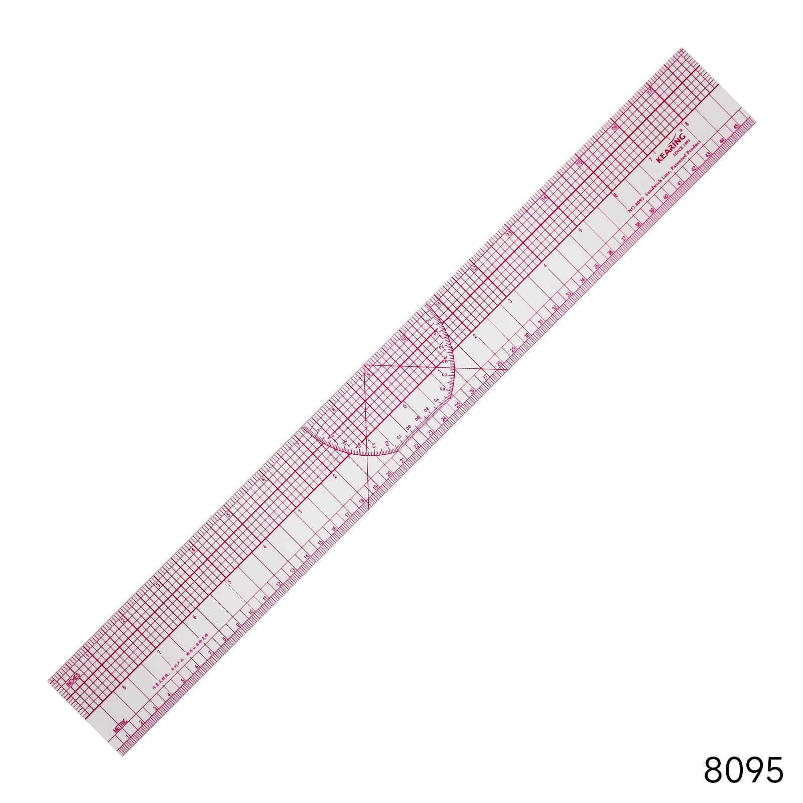 Keling placing ruler clothing pattern ruler plastic tailor ruler tailor tool square ruler sewing tool set