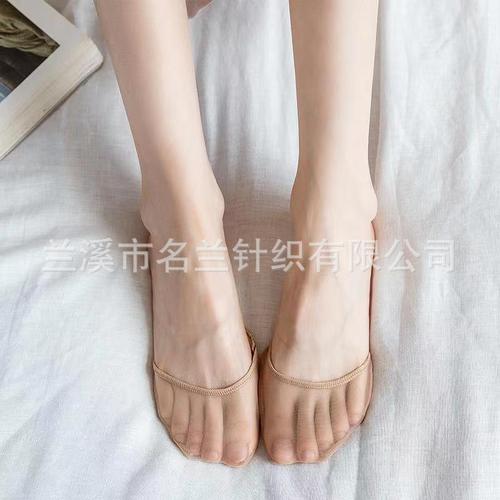 Forefoot pad half-foot socks invisible sandal socks women's half-foot pad non-slip stockings thin invisible socks sole lace socks
