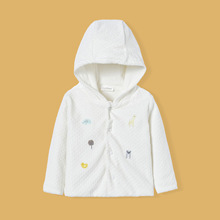 婴童 baby婴儿外贸原单薄绒外套男女宝宝秋冬款带帽长袖婴儿衣服