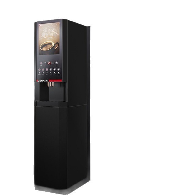 Máquina de café multifuncional grande de DEMAS, máquina de café comercial, máquina de té de leche, máquina de bebidas calientes, máquina de café instantáneo