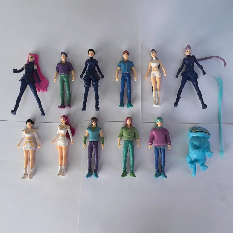 跨境新品 2-4.5寸猎魔女团手办明星老虎游戏周边模型公仔玩偶袋装|undefined