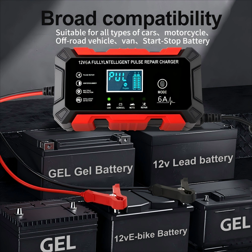 Зарядное устройство для электромобиля, 12 В, 6 А